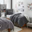 Ensemble d'édredon surdimensionné gris Coma-91714294