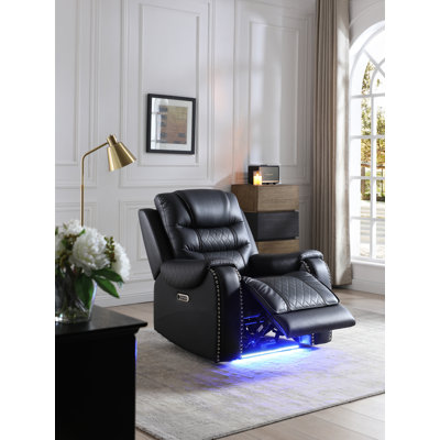 Haven Leather Home Theatre Seats,Movie Theatre Recliner Seats with LED Light