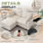 72" Modular Sectional Sofa With Storage Ottoman, L Shape Convertible Cloud Sofa Sectional Couches For Living Room Comfy Chenille Deep Seat Couch With Chaise-333976332