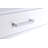 2-Drawer White High Gloss Chrome Finish Study Writing Desk Table Writing Small Desk Study Desk