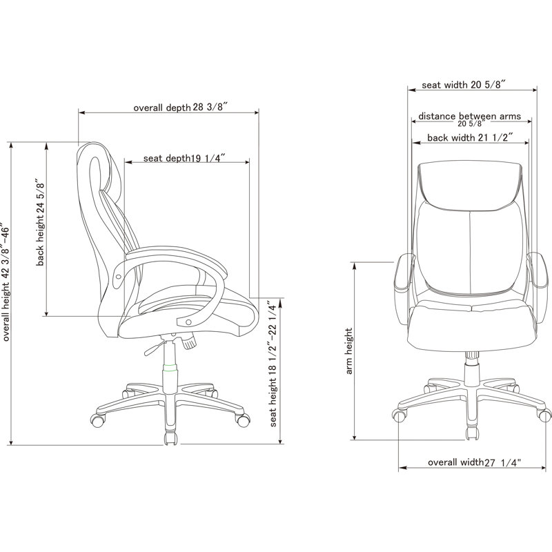 Fauteuil de direction, Brun