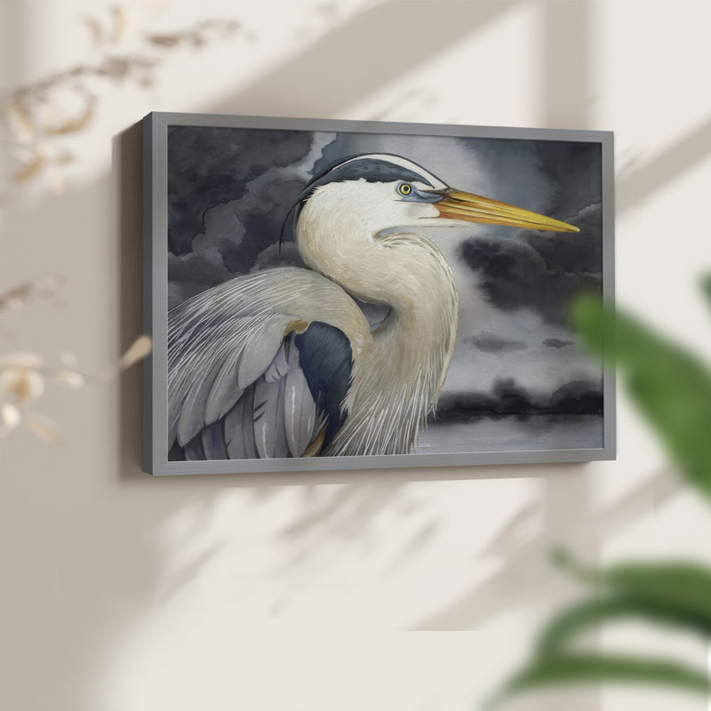 Stormy Blue I -Framed Print - Restickable, 22" H x 28" W, Gray