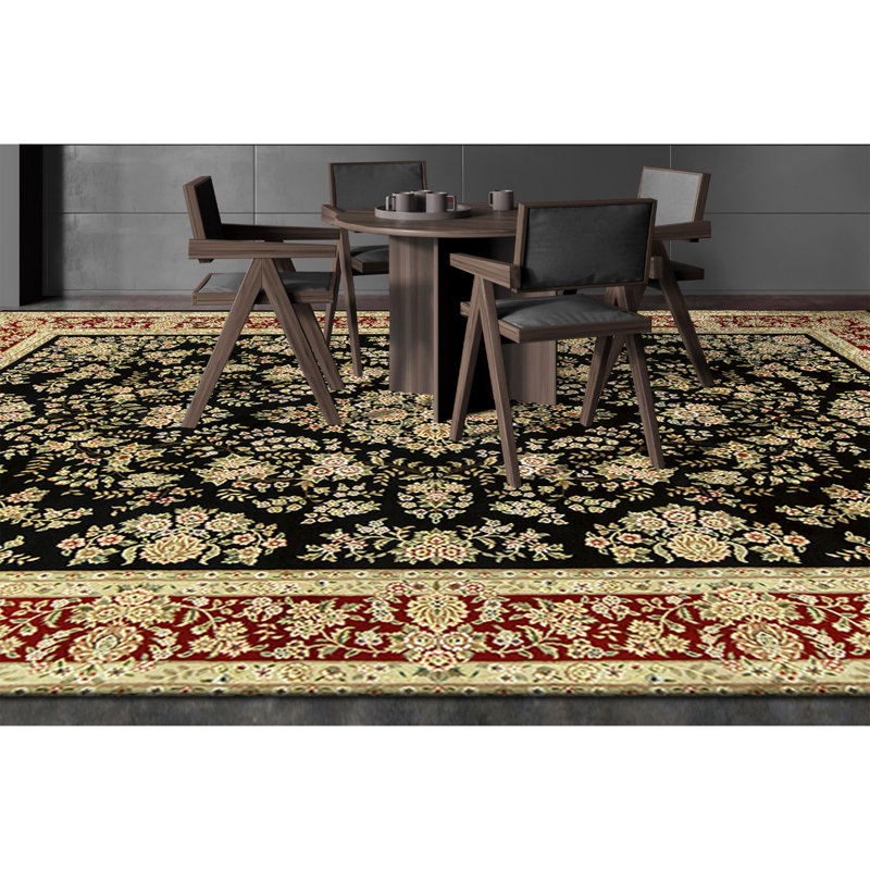 Tapis rectangulaire noué à la main