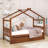 Agaro Twin House Beds Platform Bed with Trundle by  Isabelle & Max™-1053606169