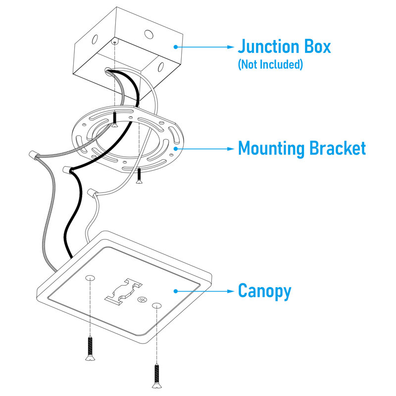 Adaptateur de rail monopoint Vectis H Track 4 po, accessoire de rail à circuit unique, blanc, Blanc