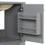 Meuble-lavabo 30 po avec lavabo, une porte avec tablette et trois tiroirs, porte à fermeture en douceur, gris-936591649