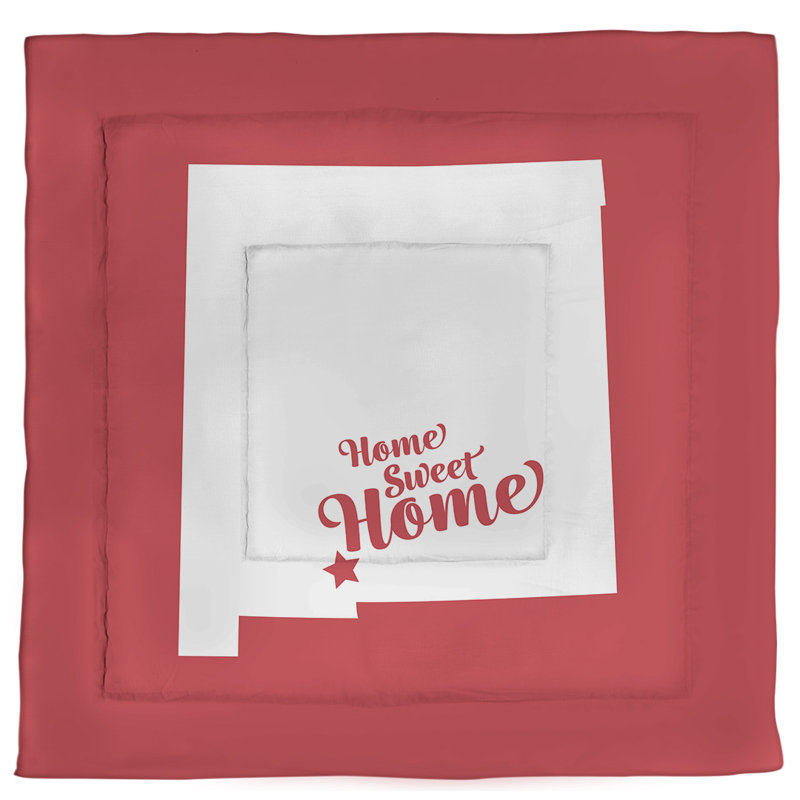 Las Cruces Modern & Contemporary Polyester Percale Comforter, Red
