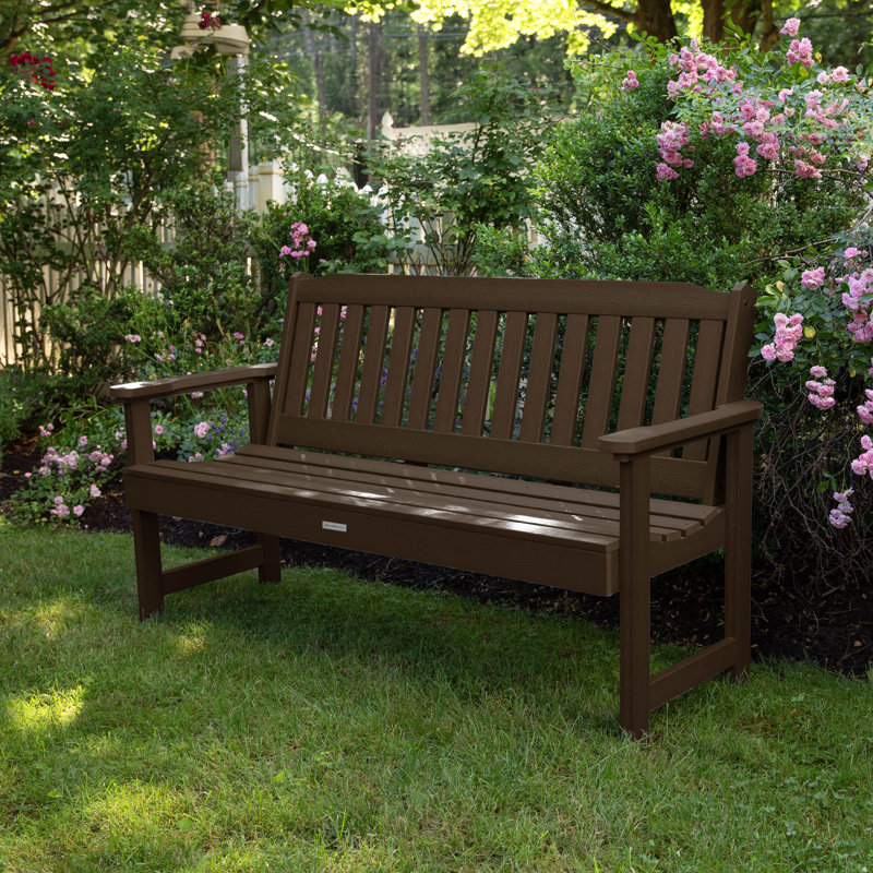 Banc de jardin en plastique Arbnora, Gland de chêne vieilli