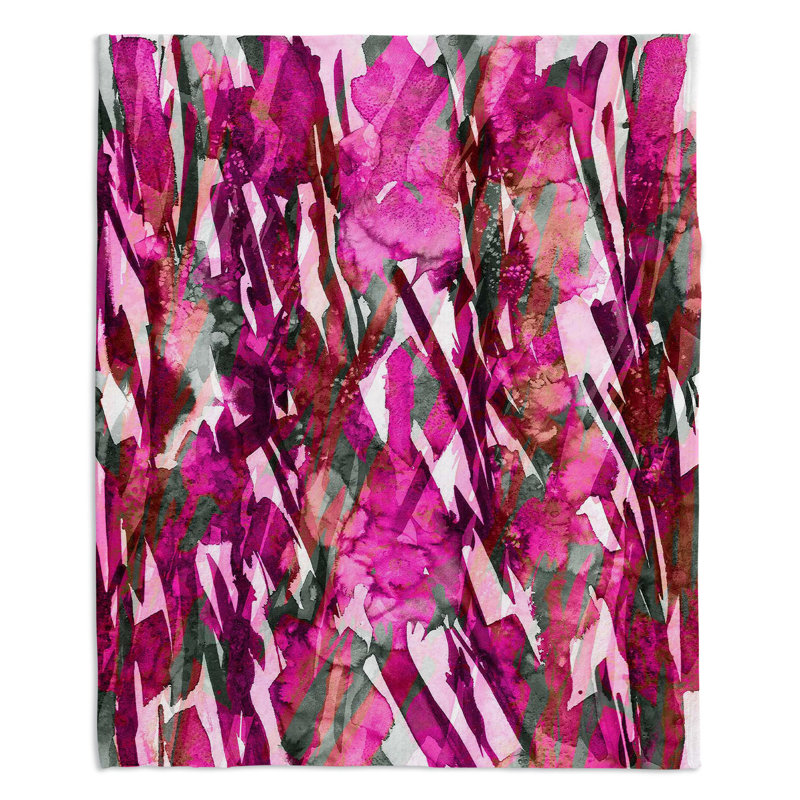 Couverture sherpa doux de bouquet de givre, l 51 po x L 60 po