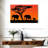 Orange Sunset Elephants-107699680