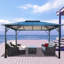 Pavillon de jardin en aluminium avec moustiquaire Durham-86881852