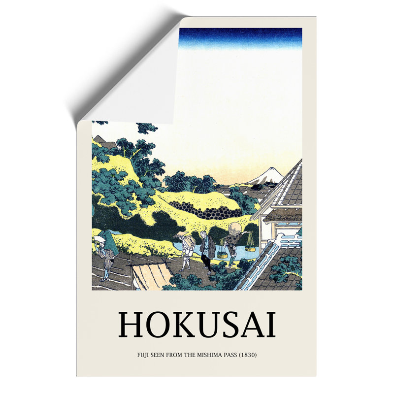 Mishima Pass by Katsushika Hokusai - No Frame Print, 30cm H x 21cm W x 0.1cm D