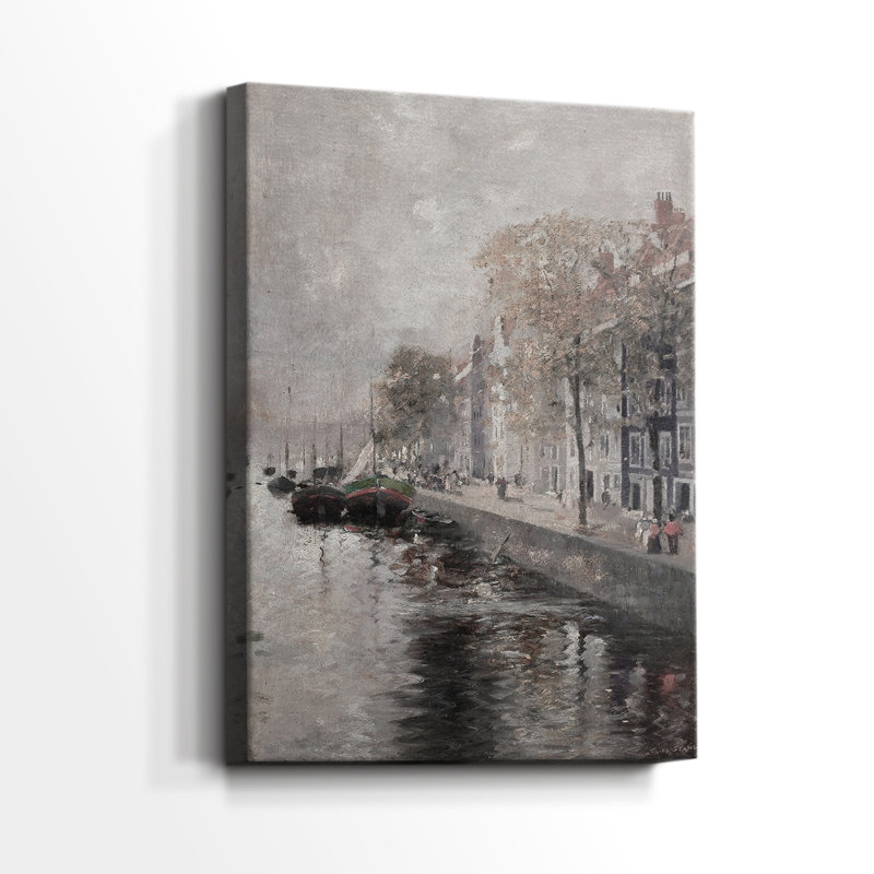 Paysage rétro CXLIV - galerie enveloppée Cavas, H 18 po x l 12 po