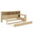 Daybed With Trundle Side Bookcase And Desk Pine Wood Captains Bed With Storage Headboard-740214358-740214347