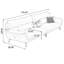 Coussin modulaire 110,24 "blanc 100% polyester-129489663