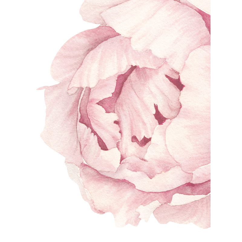 Adhésif décoratif pivoine Wanette, Rose vintage