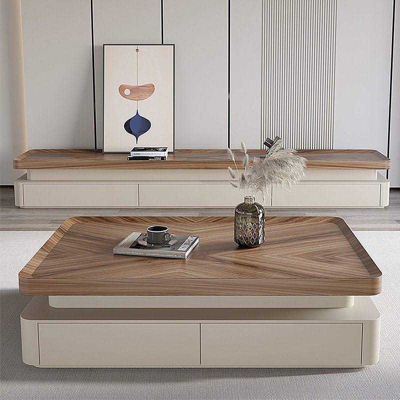 Meuble télé moderne et minimaliste avec rangement, H 16,94 po x L 78,74 po x l 15,75 po