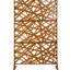 Clôture d'intimité en métal pour l'extérieur et l'intérieur H 76 po - autoportante pour terrasse. Rouille, écran brun-121641912