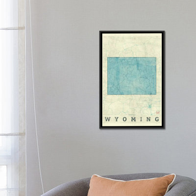 " Wyoming Map " by Hubert Roguski