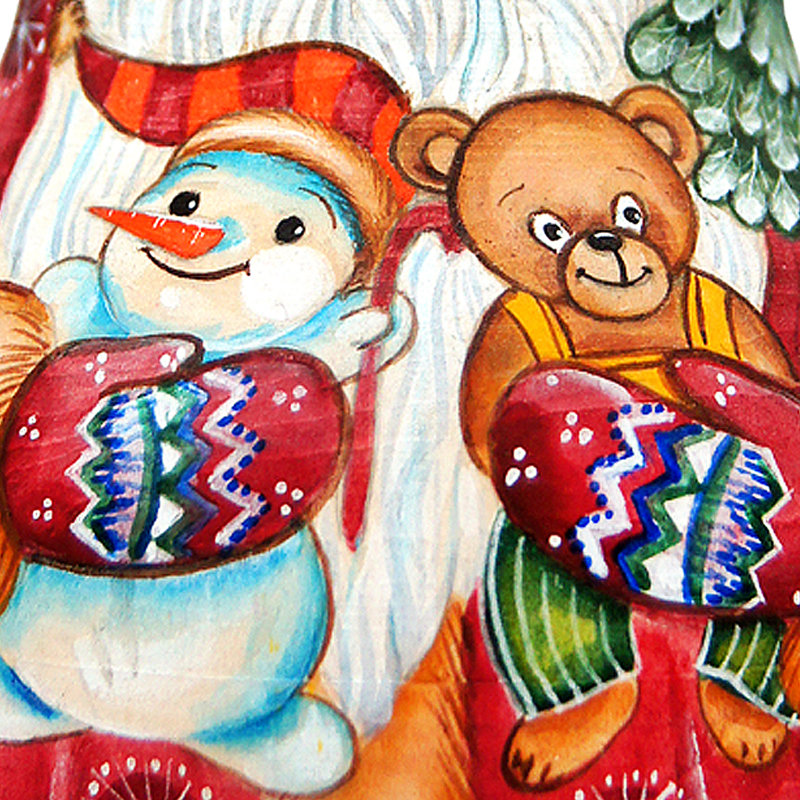 Enseigne de père noël en bois