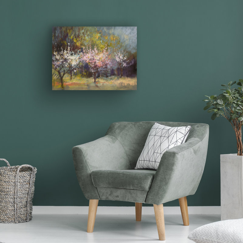 Art sur toile «bolologic» par Christine Debrosky, H 14 po x l 19 po