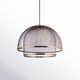 Sculptural Statement Pendants Single Light Iron LED Pendant