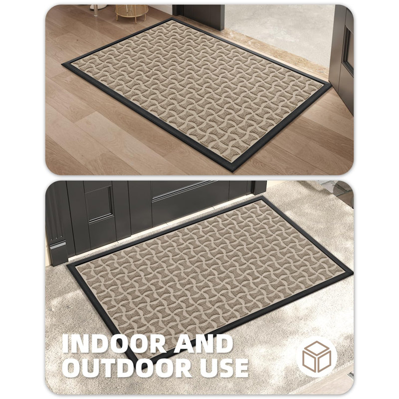 Non-Slip Outdoor Doormat, Khaki, 32" W x 48" L
