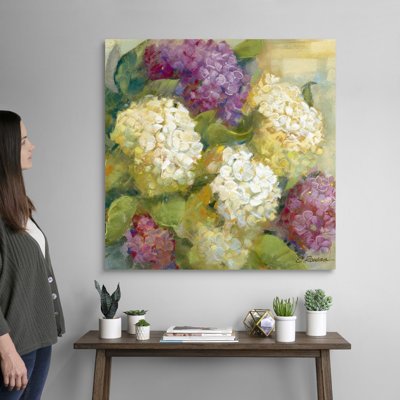 «Hydrangea Delight II», art mural sur toile