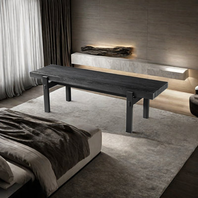 Banc en bois massif