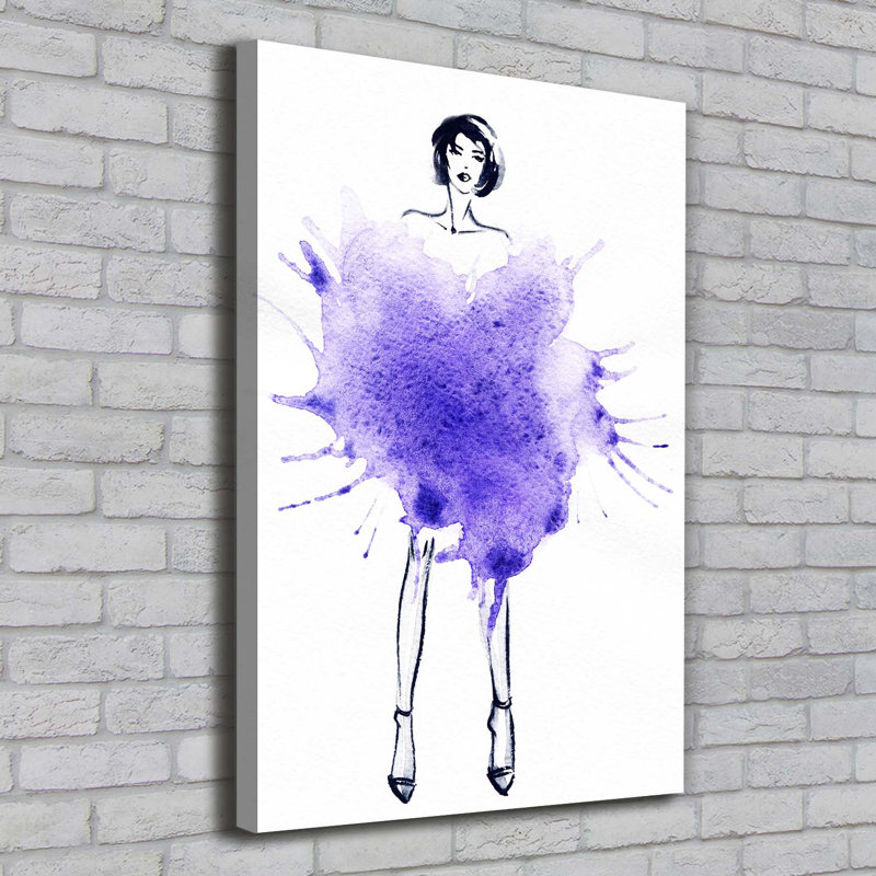 Fashion Illustration - Wrapped Canvas Print