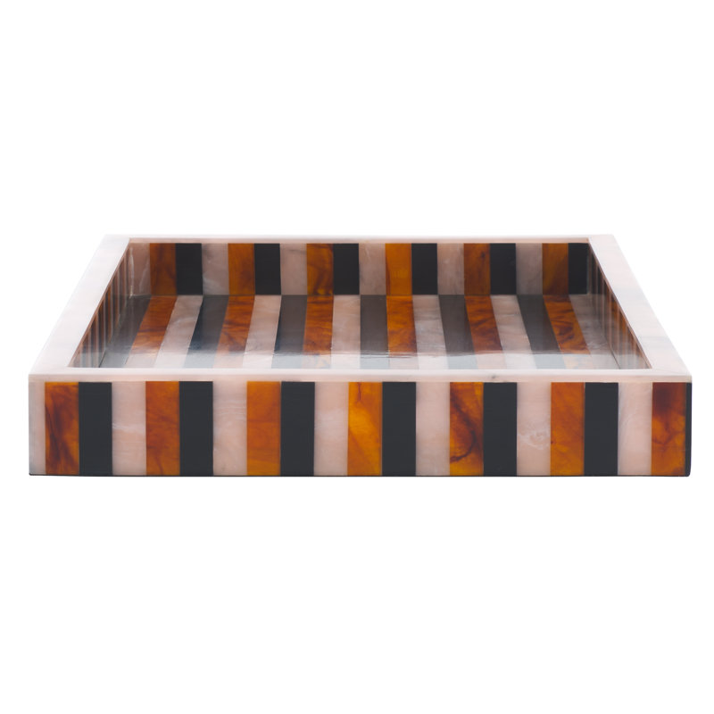 Ina Resin/Mdf Rectangle Tray