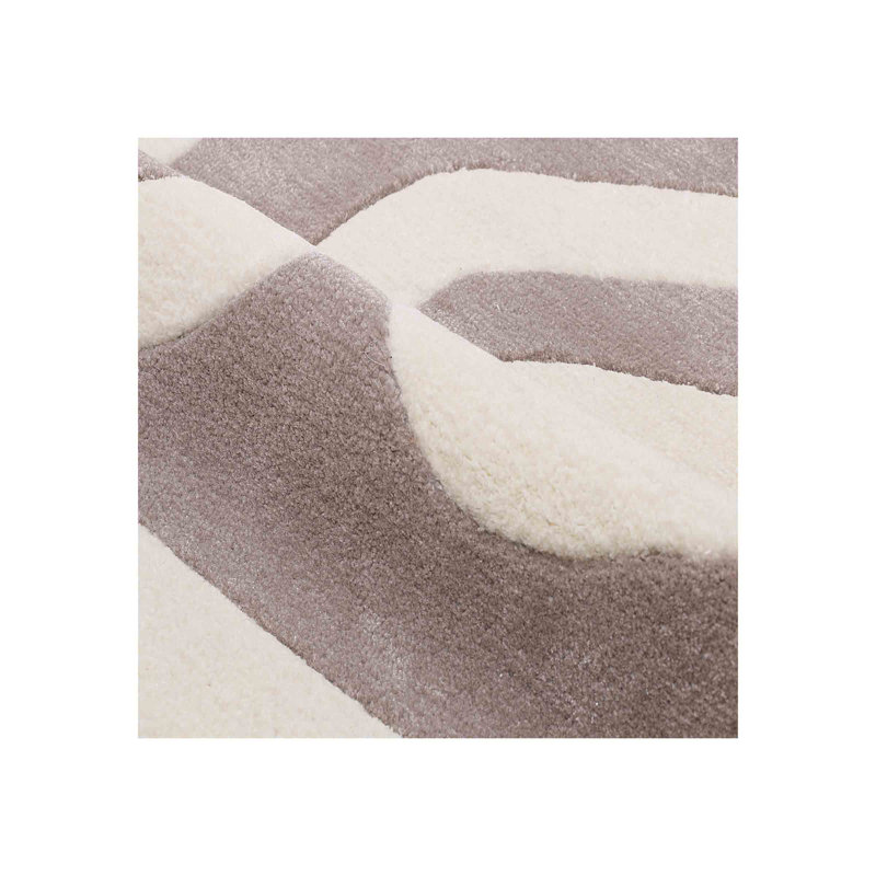 Lombard Abstract Area Rug in Ivory/Pink, Rectangle 10' x 14'