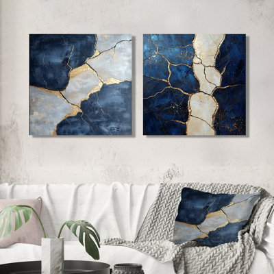 «Soft Neutral Coastal Marble Balance I», art mural décoratif en marbre - décoration murale moderne 2 pièces
