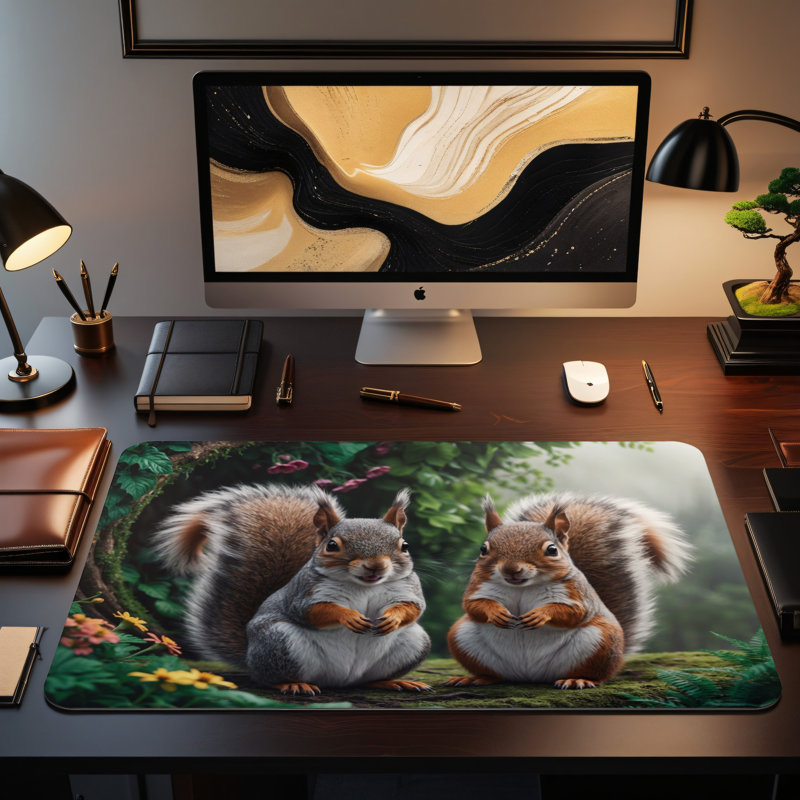 Polyester Desk Pad, 14.4x12.1