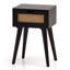 Aledward 40cm W Solid Wood Bedside Table