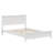 Modern White Solid Wood Full Platform Bed