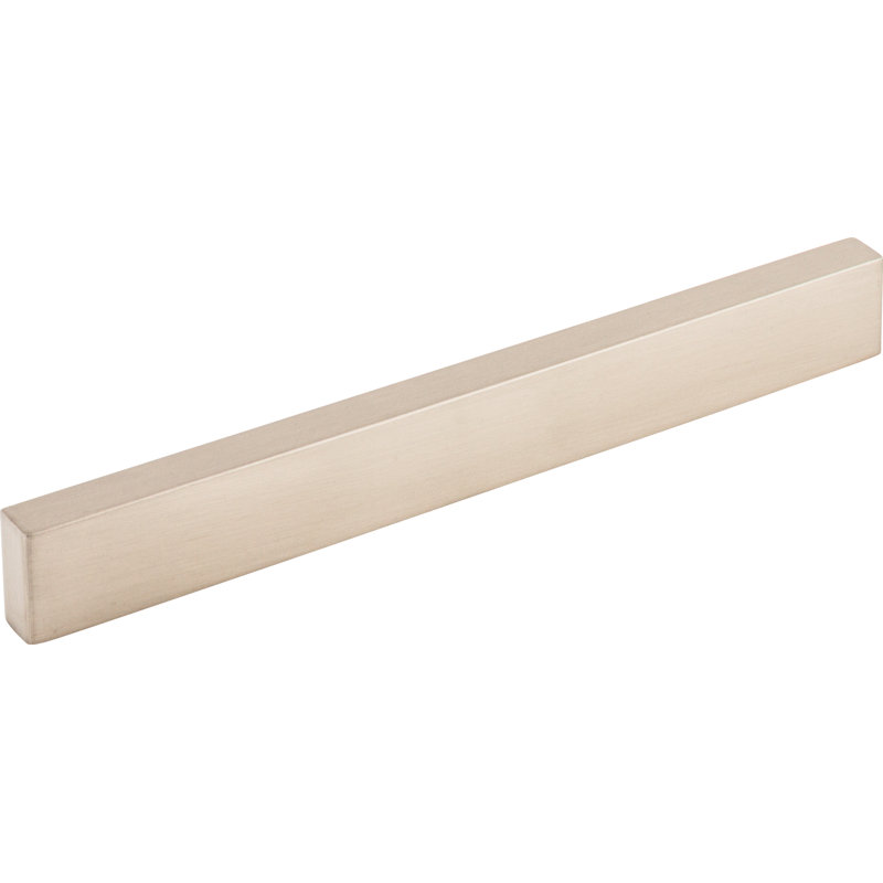 Modern Metro Finger Pull, Brushed Satin Nickel, 8" Center to Center