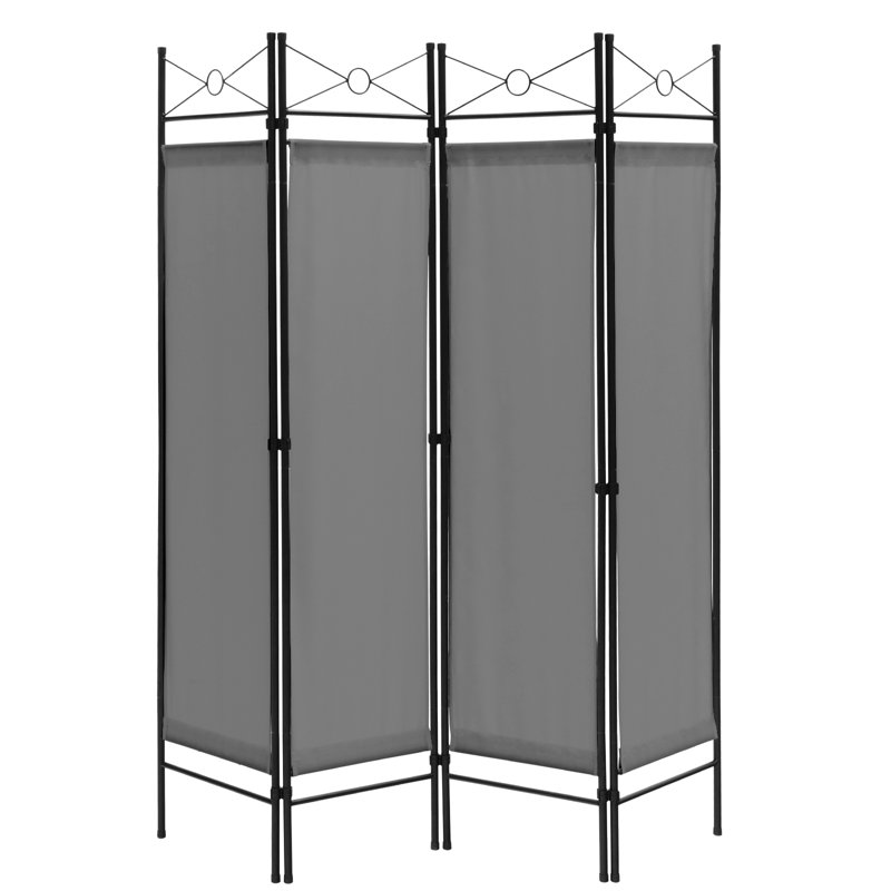 Nelena 159cm W x 182cm H 4 - Panel Folding Room Divider