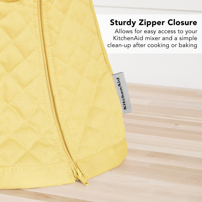 KitchenAid® Quilted Fitted Mixer Cover, Butter Yellow