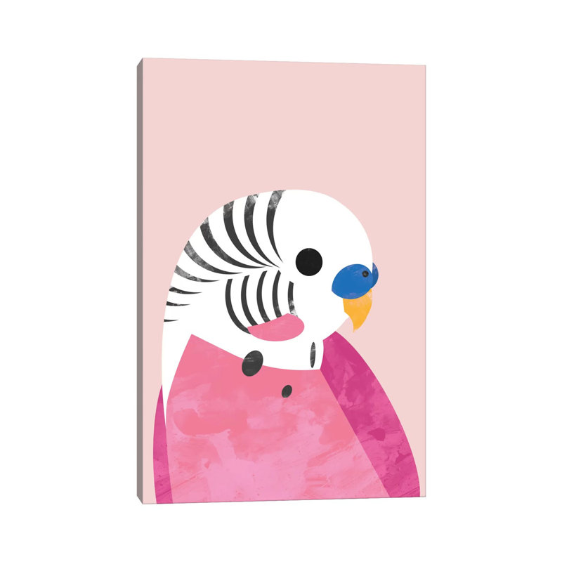 Budgie by Dan Hobday - Wrapped Canvas Print, 20.32 cm H x 30.48 cm W