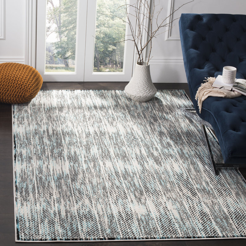 Coggin Performance Abstract Rug, Rectangle 4' x 6'