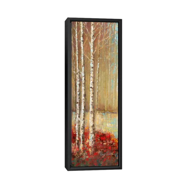 «Emerald Pond Revisité I», reproduction d'art sur toile tendue, H 48 po x l 16 po x P 1,5 po, Cadre noir