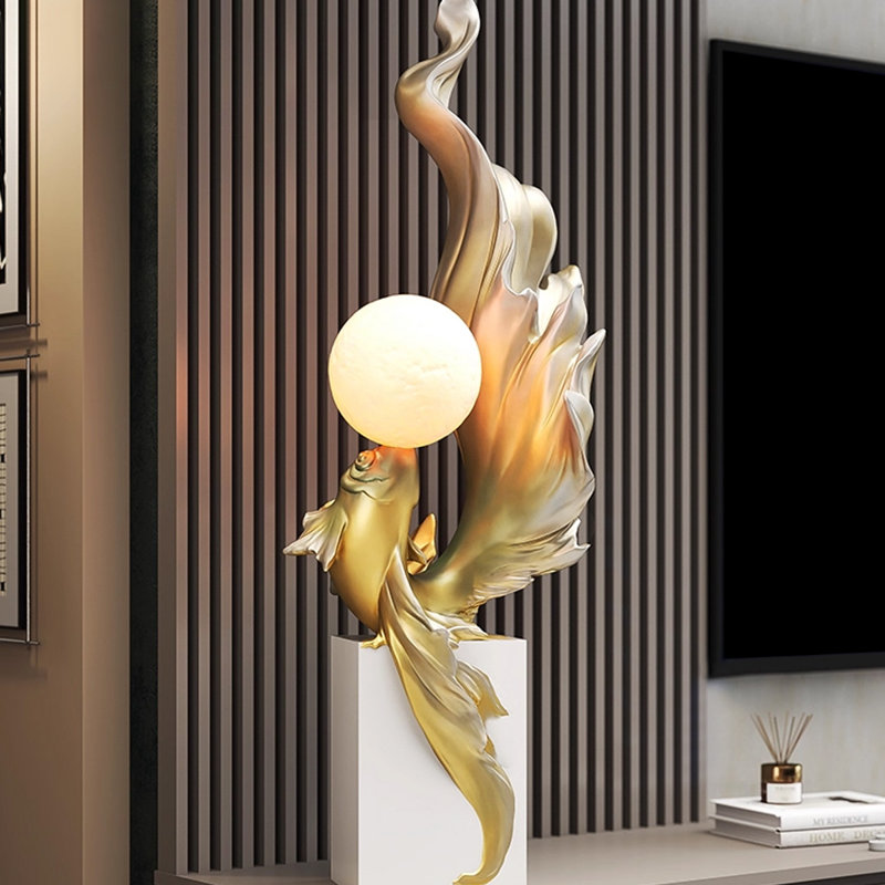 Faiteau en résine moderne + objet décoratif