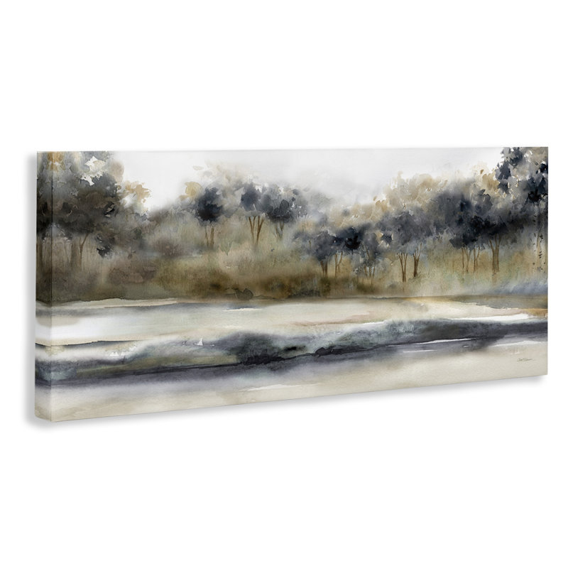 "Abstract Nature Grove", art mural sur toile par Carol Robinson, H 17 po x l 40 po x P 1,5 po