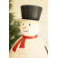 Bonhomme de neige en métal peint