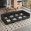 Canapé droit modulaire avec rangement pour grand salon à aire ouverte-1623905889