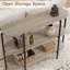 Console de 47,2 po, canapé industriel à 3 niveaux en métal-421098078