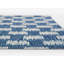Tapis bleu / crème en polypropylène tissé à la machine intérieur / extérieur Janaiya-88647076