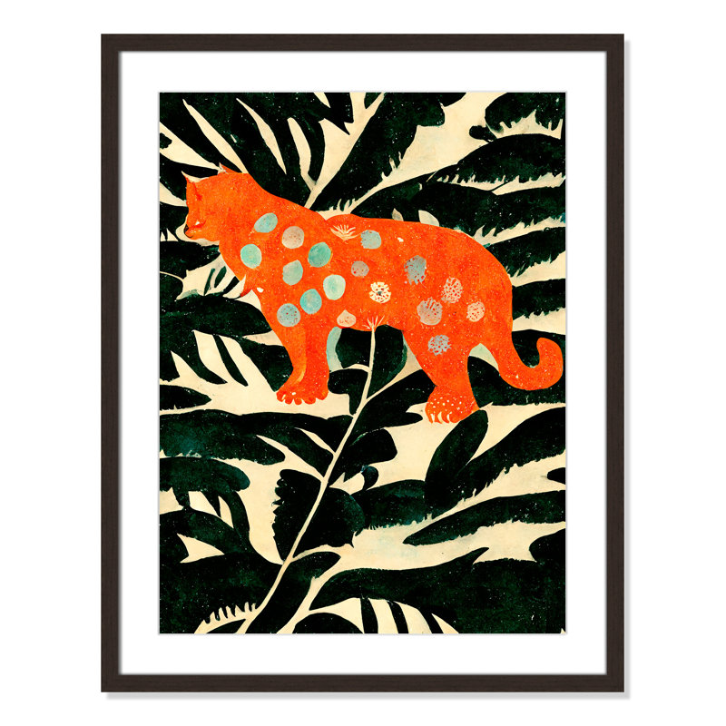 «Jungle» par Treechild, Noyer à grain ouvert, L 23,5 po x H 29,5 po, Imprimé mat