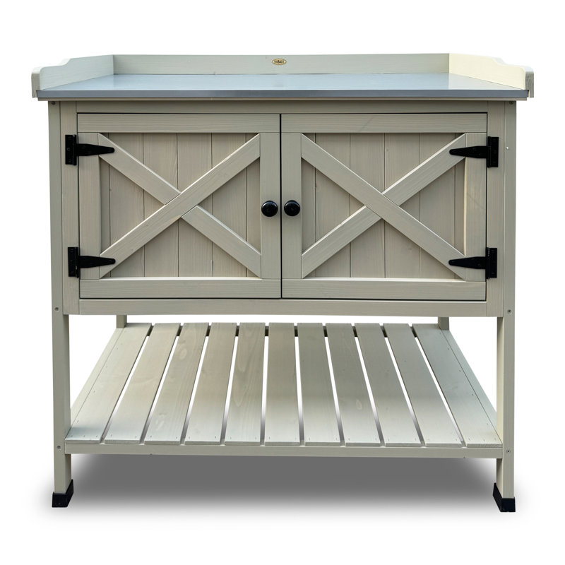 Dmitry Spruce Wood Potting Bench